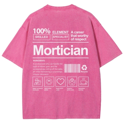Mortician Unisex Fit Washed T-Shirt-moweekender
