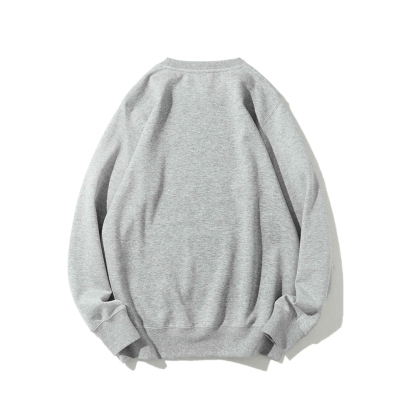 Solid Color Round Neck Sweatshirt
