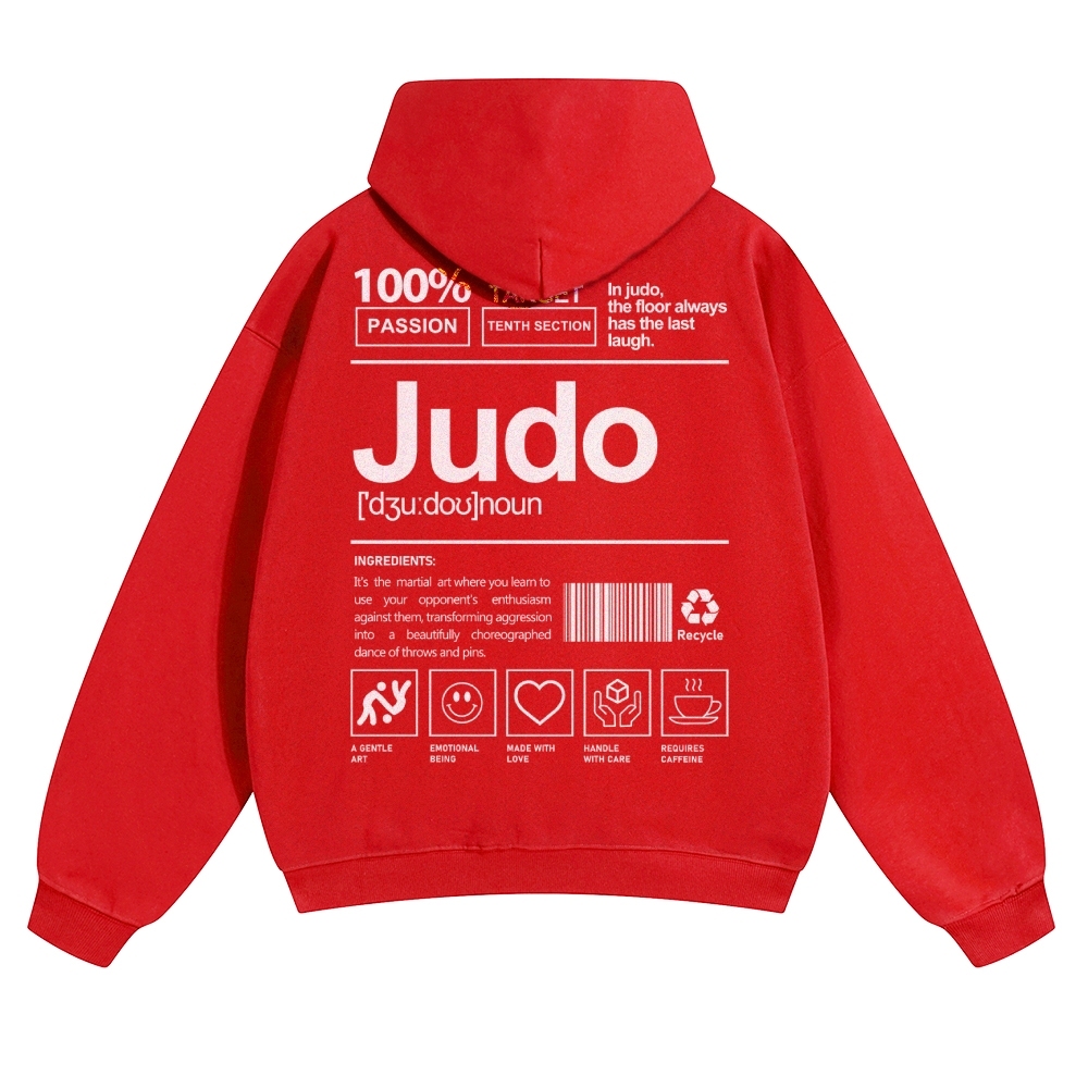 Judo Unisex Casual Anime Print Hoodie-moweekender