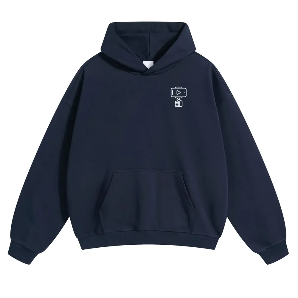 Vlogger Unisex Casual Anime Print Hoodie-moweekender