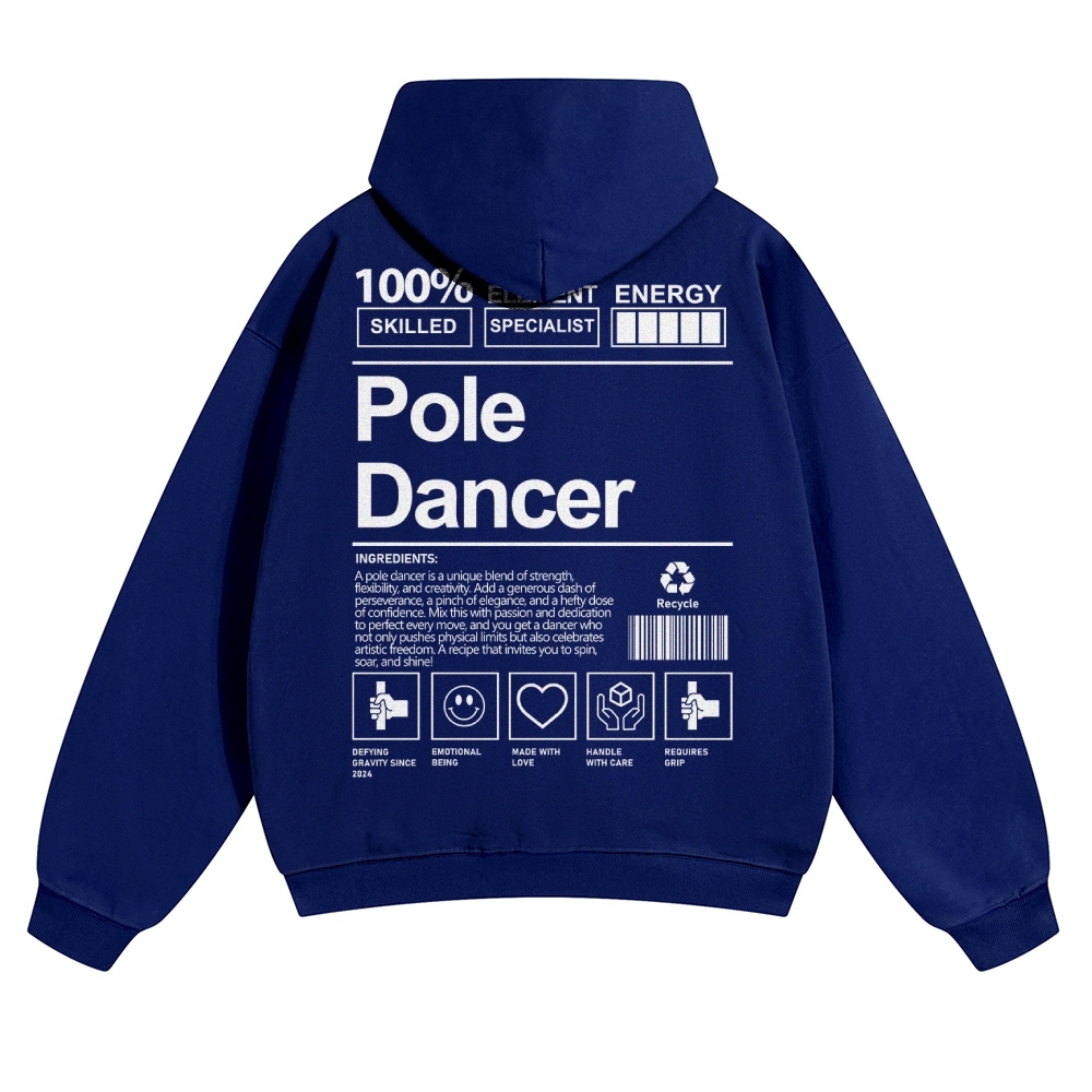Pole Dancer Solid Color Hoodie