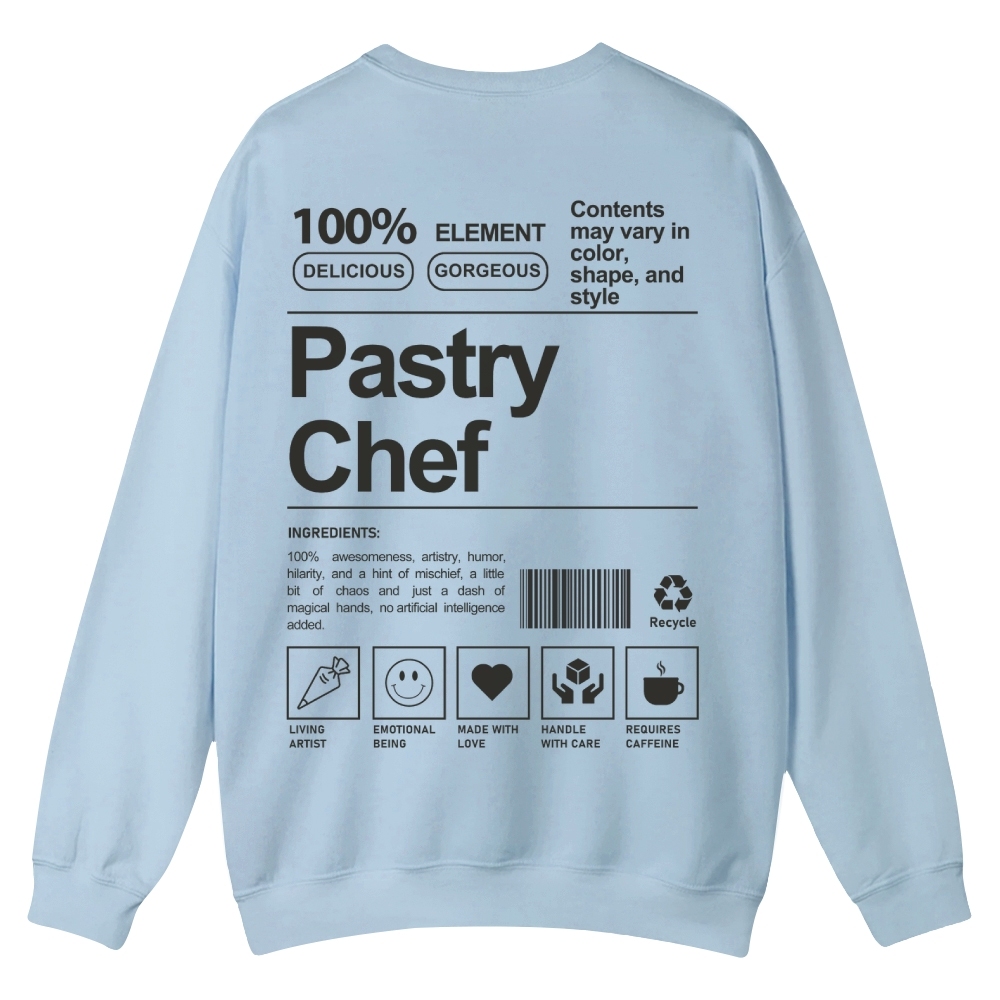 Pastry Chef Casual Crewneck Sweatshirt-moweekender