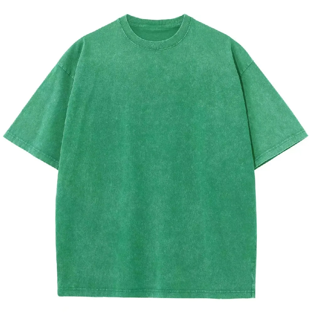 Dog Walker Pattern Washed Vintage Short Sleeves T-Shirt-moweekender