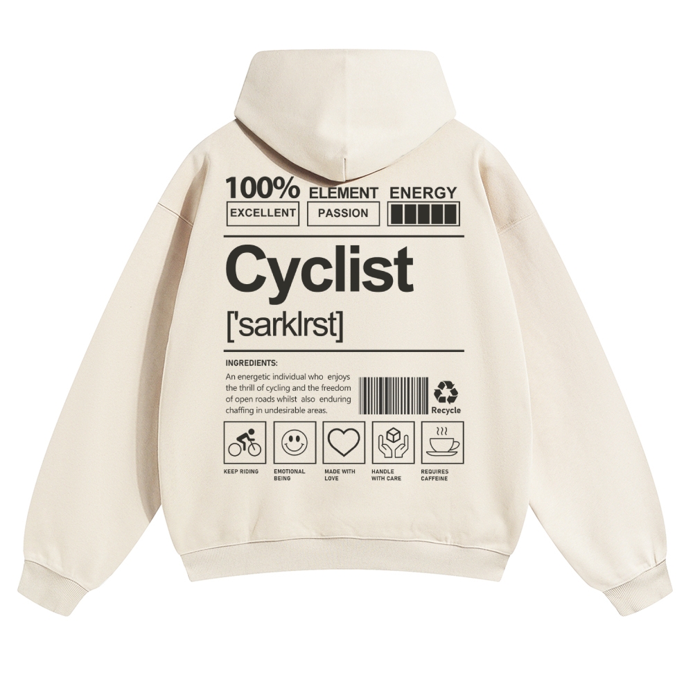 Cyclist Solid Color Hoodie