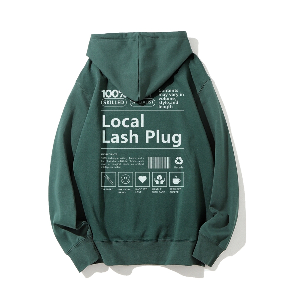 Local Last Plug Long Sleeved Hoodie-moweekender