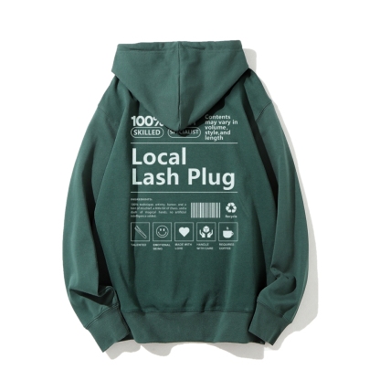 Local Last Plug Long Sleeved Hoodie-moweekender
