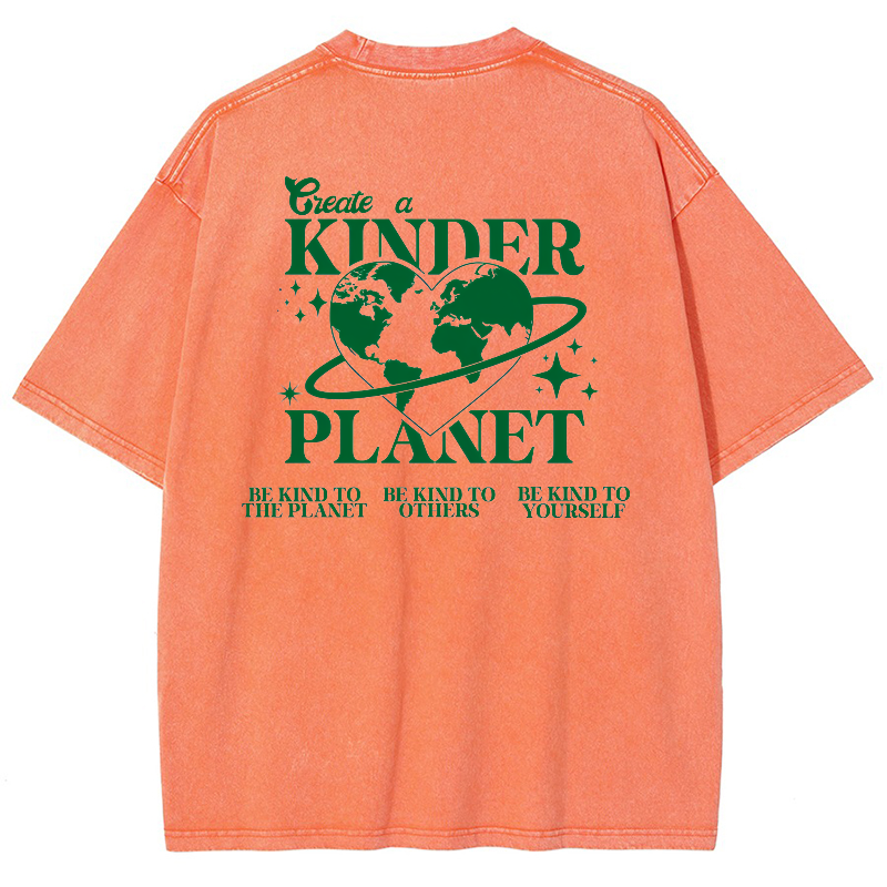 Kind Plante Vintage Snowflake Washed T-Shirt-moweekender