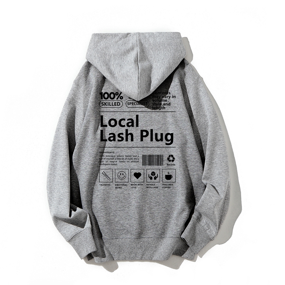 Local Last Plug Long Sleeved Hoodie-moweekender