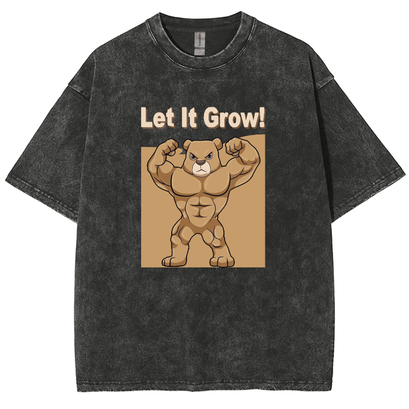 Let It Grow! Unisex Fit Washed T-Shirt-moweekender