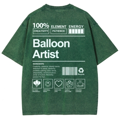 Balloon Artist Unisex Fit Washed T-Shirt-moweekender