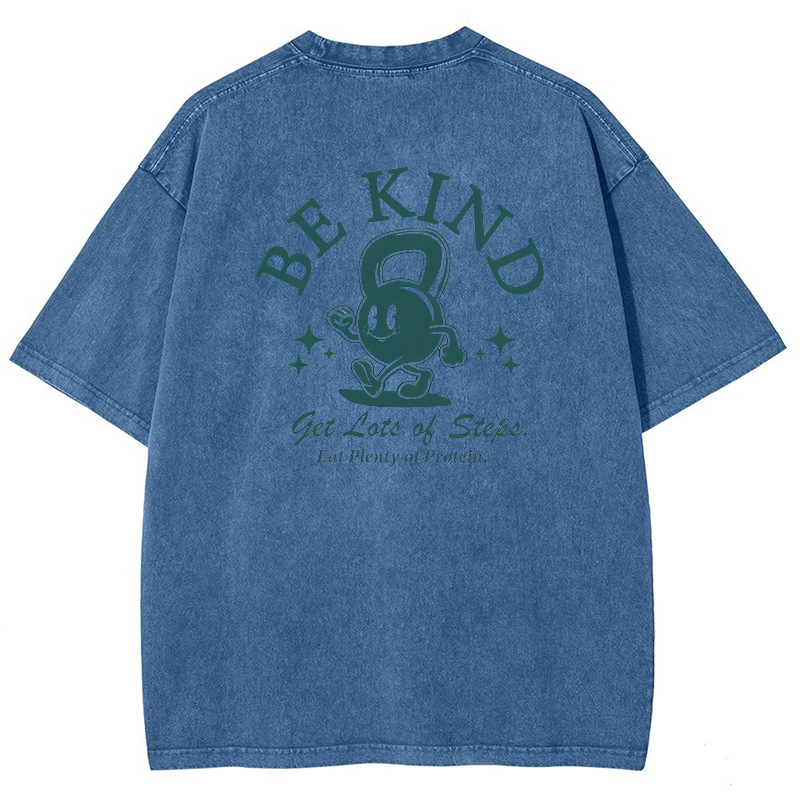 Be Kind Vintage Snowflake Washed T-Shirt-moweekender