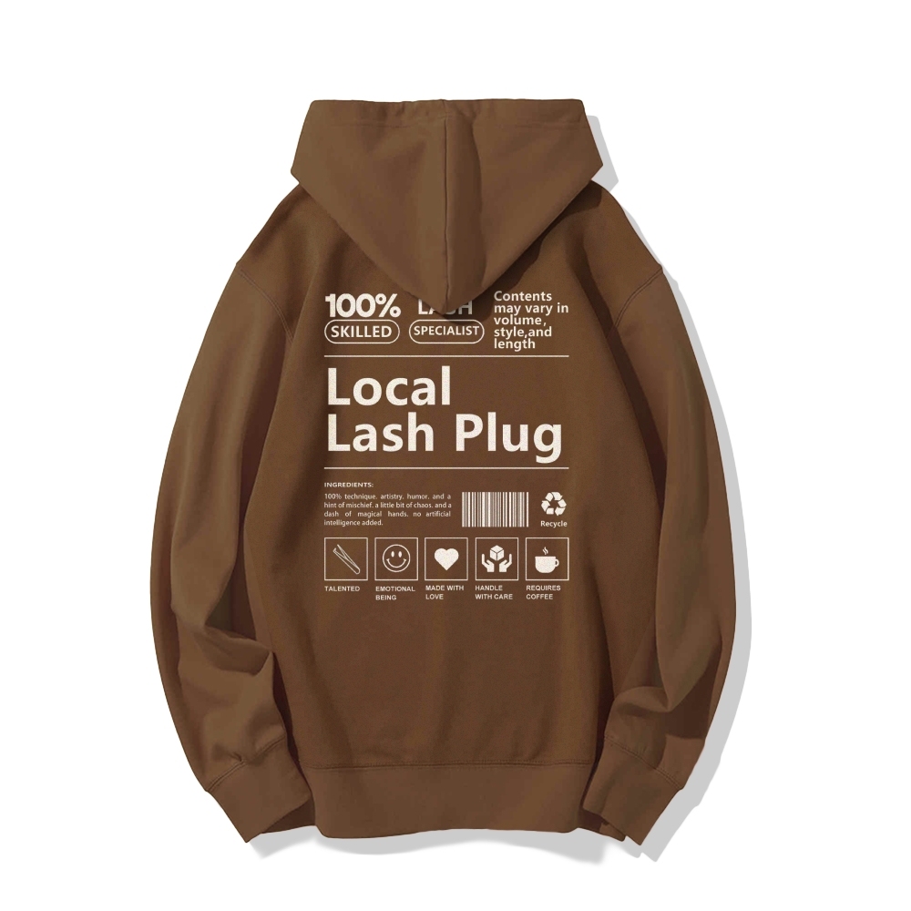 Local Last Plug Long Sleeved Hoodie-moweekender