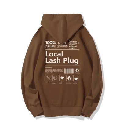 Local Last Plug Long Sleeved Hoodie-moweekender