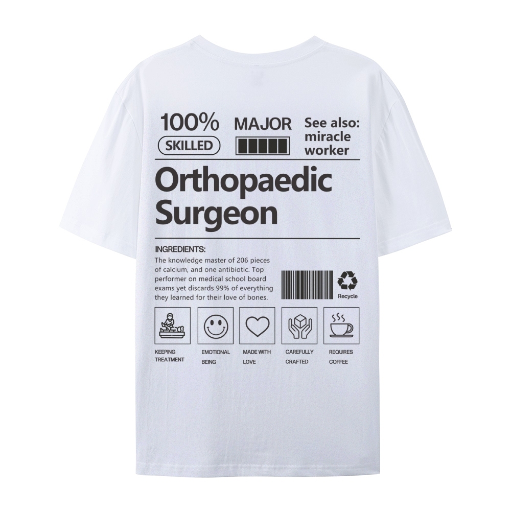 Orthopaedic Surgeon Casual Short Sleeve T-Shirt-moweekender