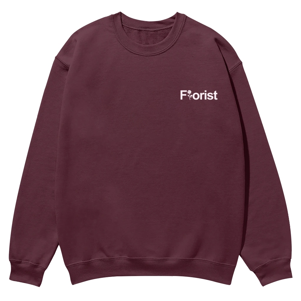 Florist Pattern Crew Neck Sweatshirt-moweekender