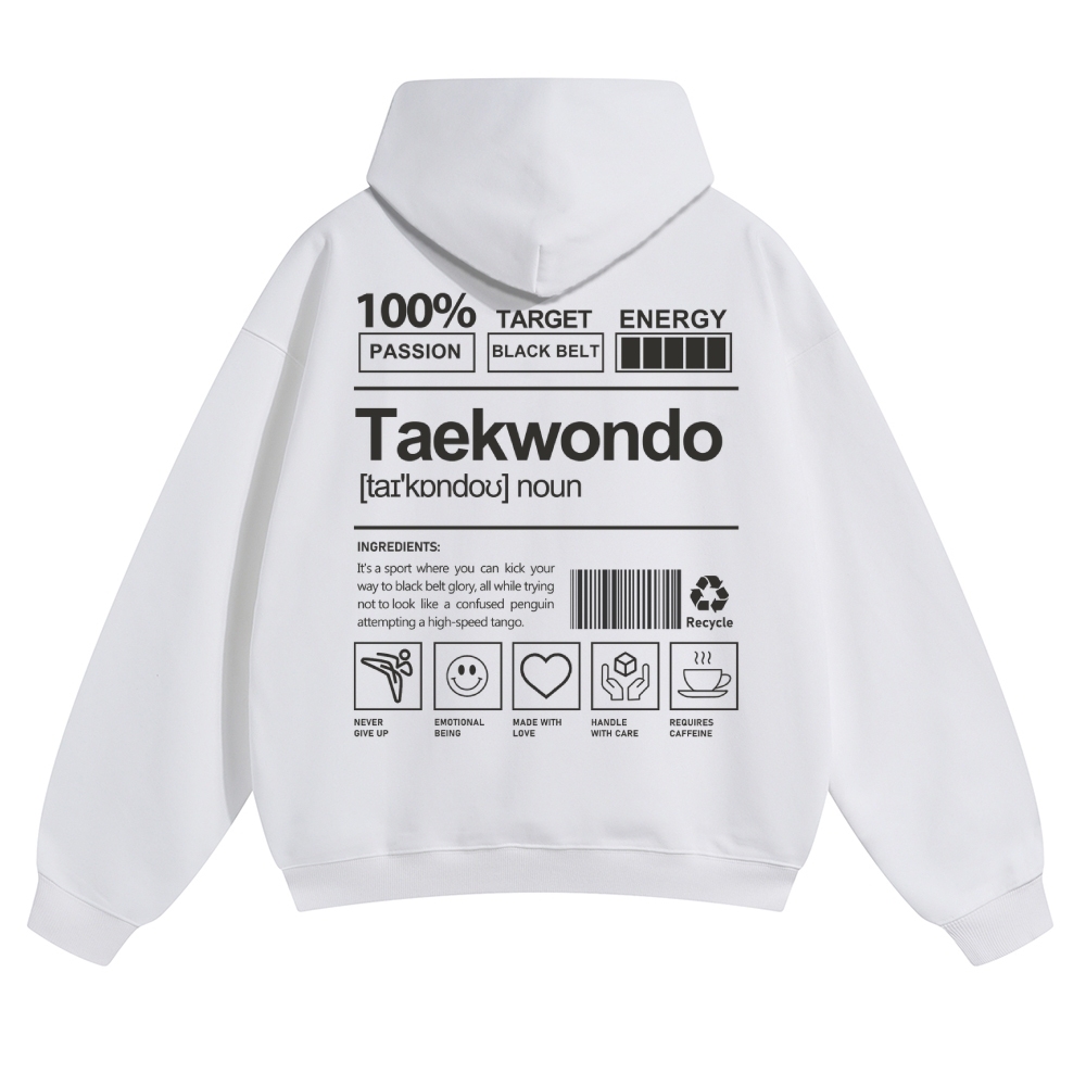 Taekwondo Unisex Casual Anime Print Hoodie-moweekender