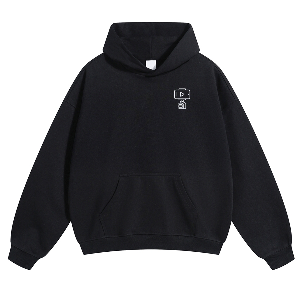 Vlogger Unisex Casual Anime Print Hoodie-moweekender