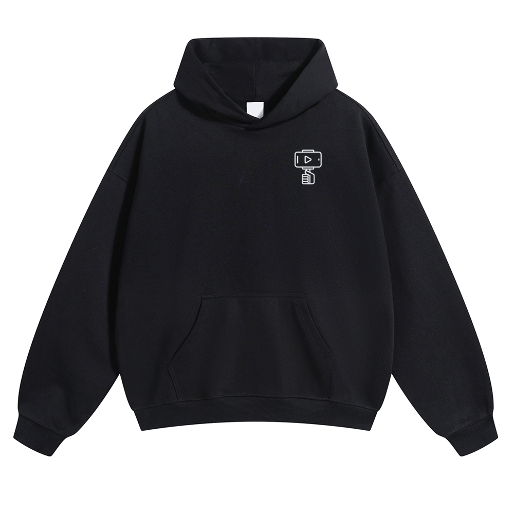 Vlogger Unisex Casual Anime Print Hoodie-moweekender