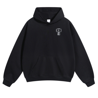 Vlogger Unisex Casual Anime Print Hoodie-moweekender