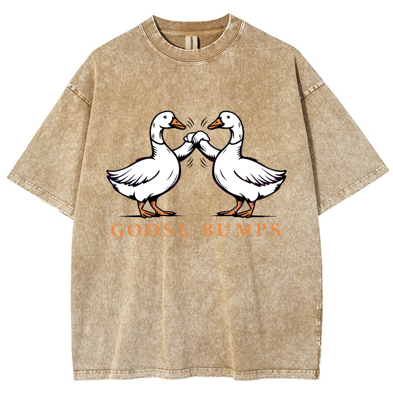 Goose Bumps Vintage Snowflake Washed T-Shirt-moweekender