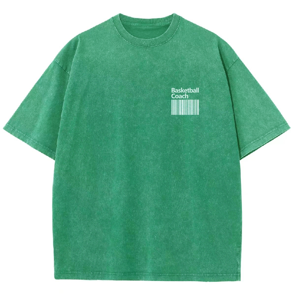 Basketball Coach Unisex Fit Washed T-Shirt-moweekender