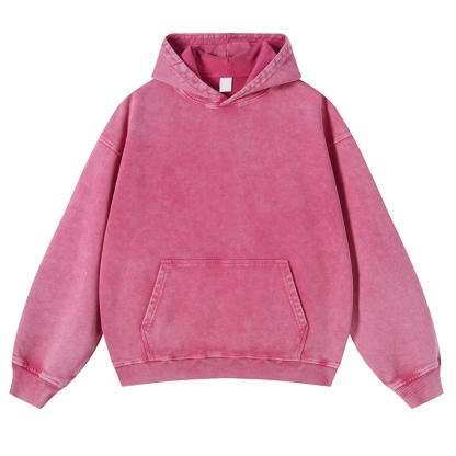Dog Walker Printed Vintage Washed Hoodie-moweekender