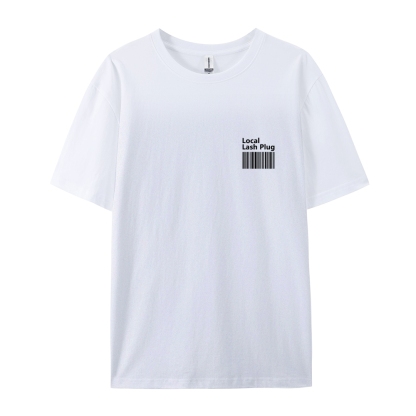 Local Lash Plug Casual Short Sleeve T-Shirt-moweekender