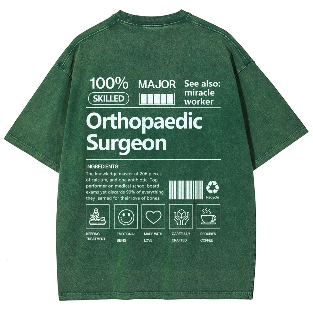 Orthopaedic Surgeon Unisex Fit Washed T-Shirt