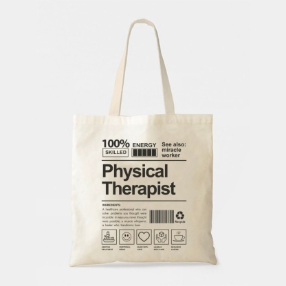 Physical Therapist Tote Bag-moweekender
