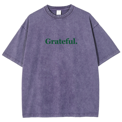 Grateful Aesthetic Summer Unisex Fit Washed T-Shirt-moweekender