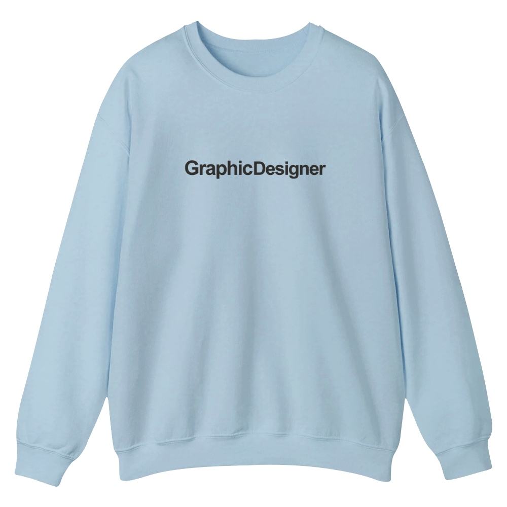 Graphic Designer Printed Crew Neck Sweatshirt-moweekender