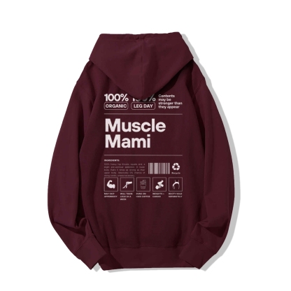 Muscle Mami Long sleeved Hoodie-moweekender