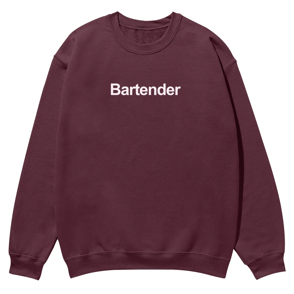 Bartender Printed Crew Neck Sweatshirt-moweekender