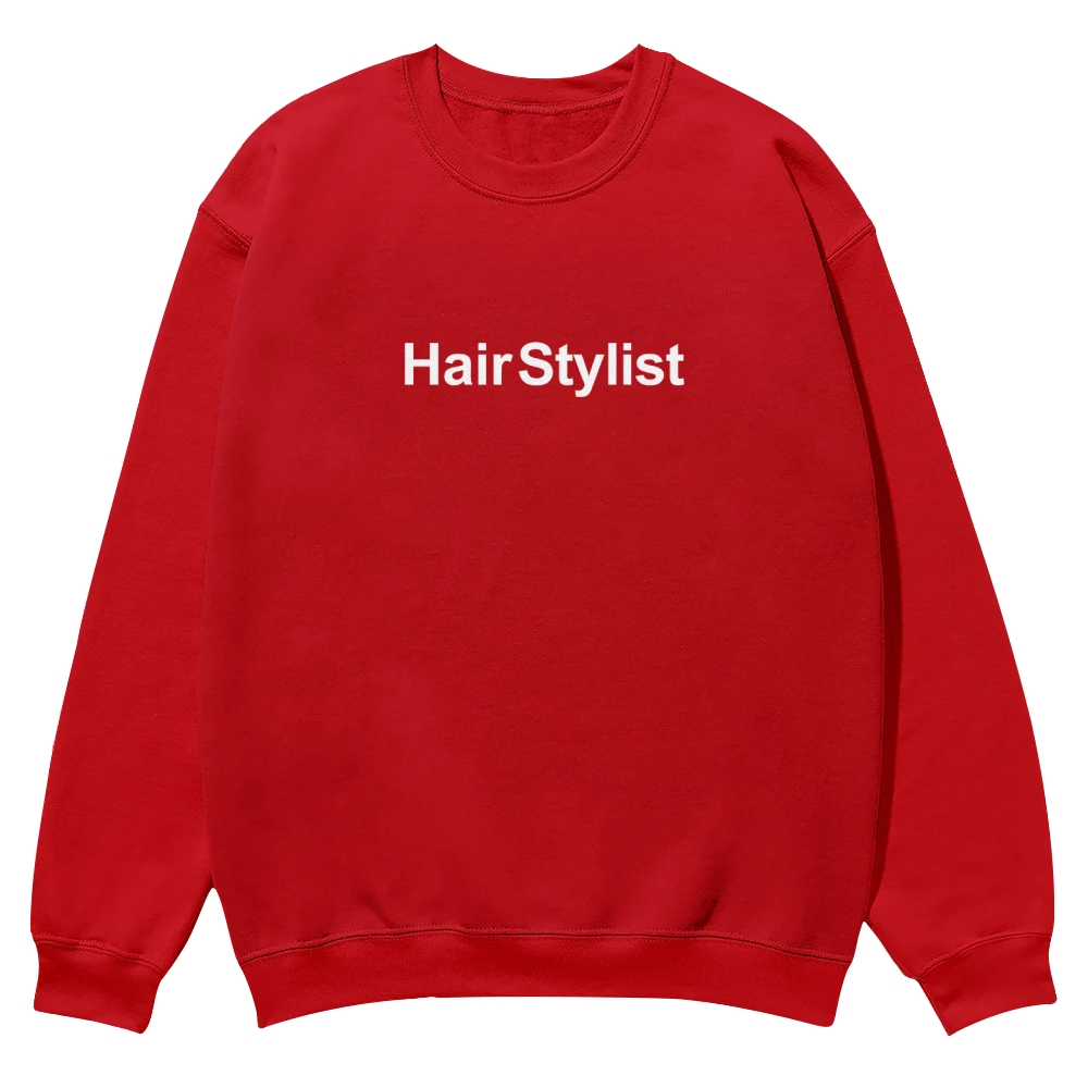 Hair Stylist Pattern Crew Neck Sweatshirt-moweekender