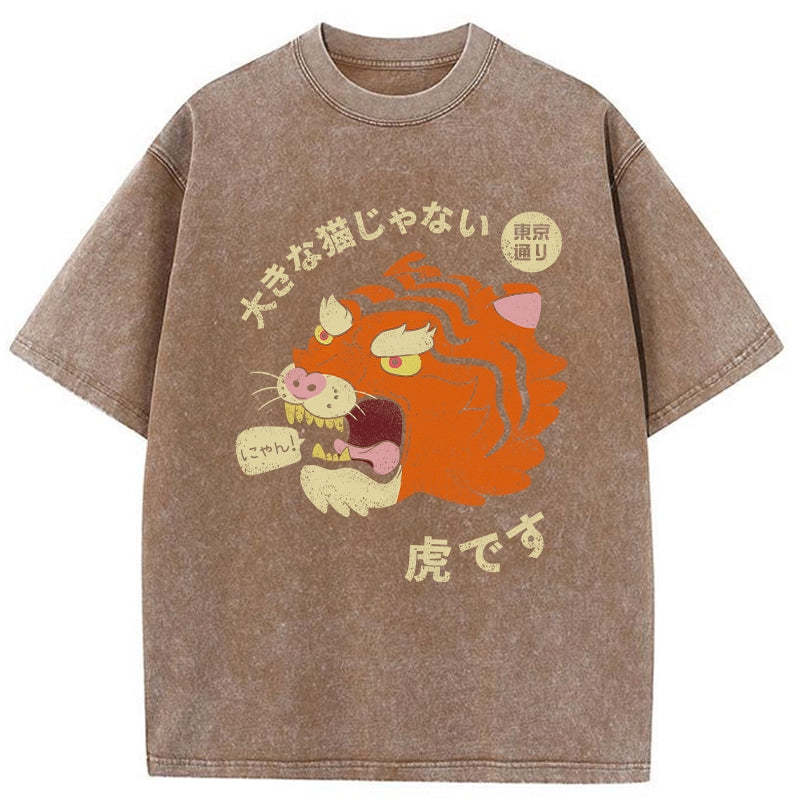 It's Not A Big Cat Washed Vintage T-Shirt-moweekender