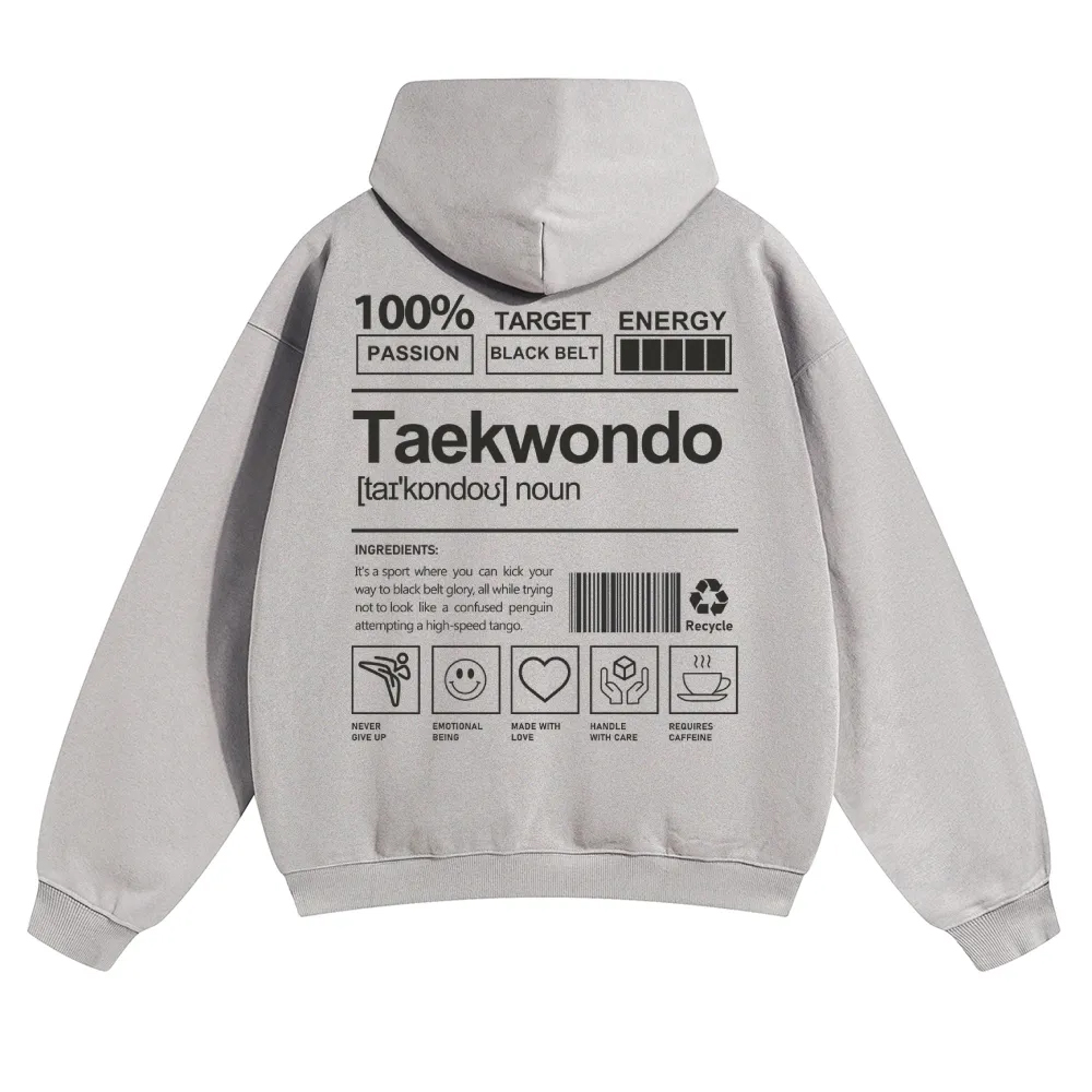 Taekwondo Unisex Casual Anime Print Hoodie-moweekender