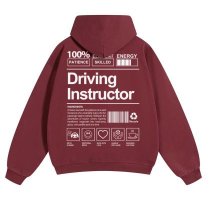 Driving Instructor Unisex Casual Anime Print Hoodie-moweekender