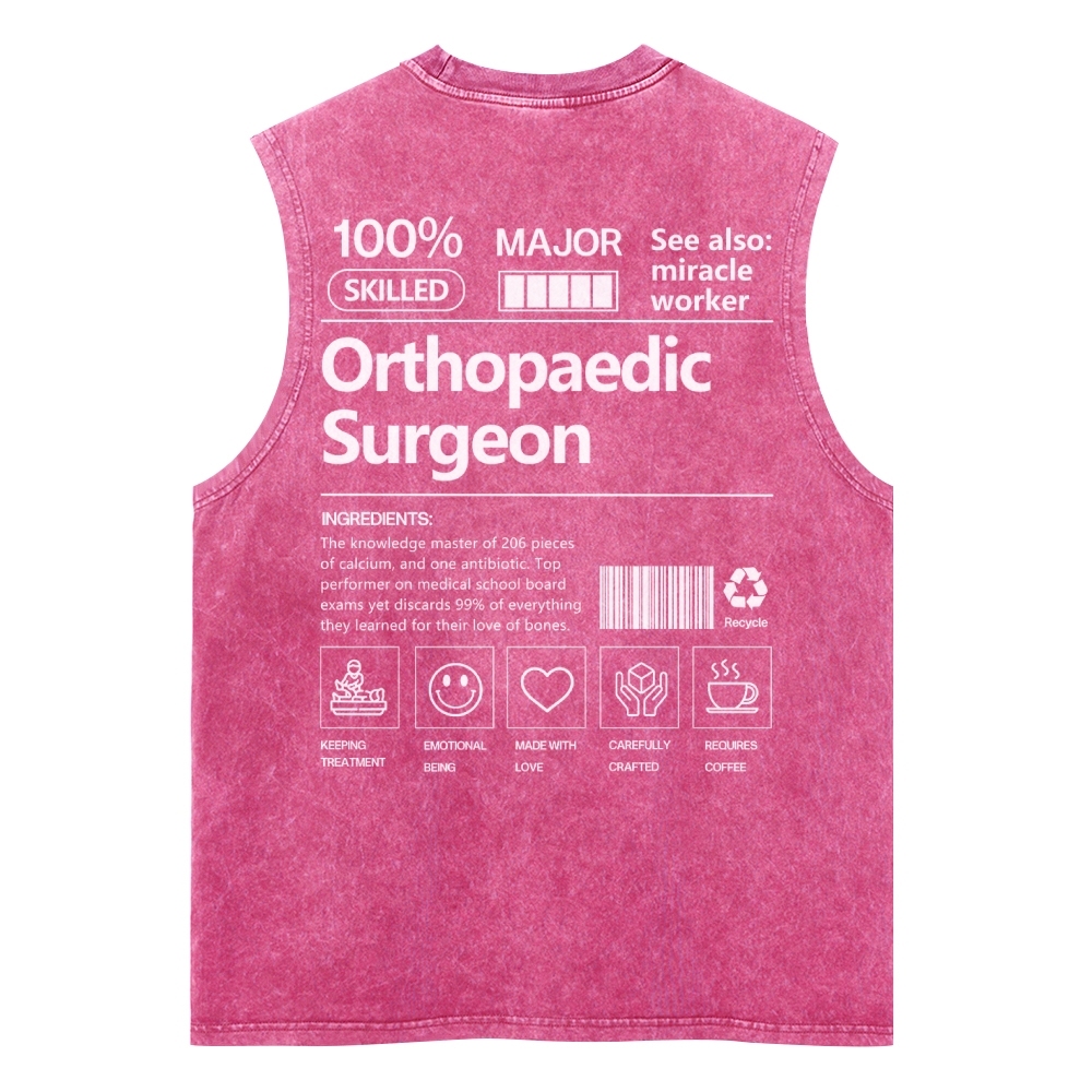 Orthopaedic Surgeon Unisex Washed Tank Top