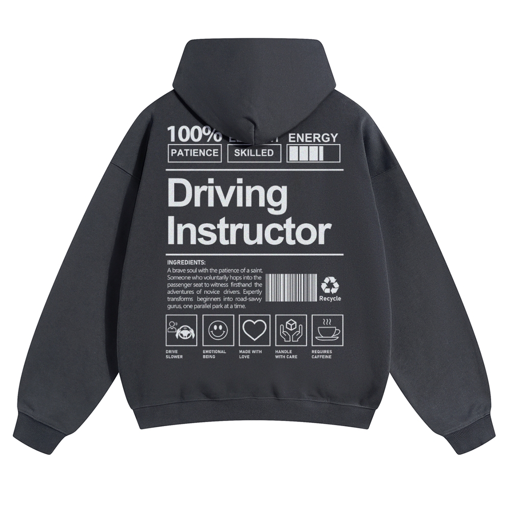 Driving Instructor Unisex Casual Anime Print Hoodie-moweekender