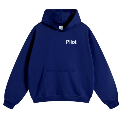 Pilot Solid Color Hoodie-moweekender