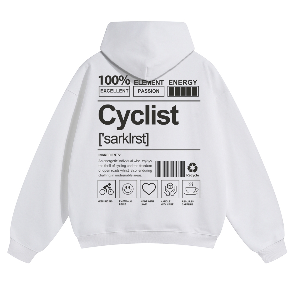 Cyclist Solid Color Hoodie