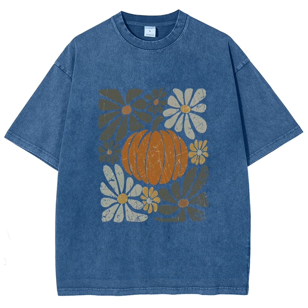 Flowers Unisex Fit Washed T-Shirt-moweekender