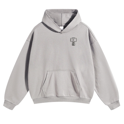 Vlogger Unisex Casual Anime Print Hoodie-moweekender