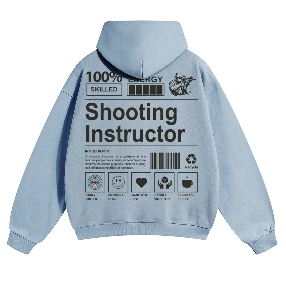 Shooting Instructor Unisex Casual Anime Print Hoodie-moweekender