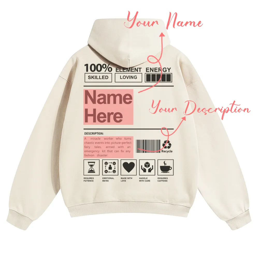 Customized Unisex Casual Prints Hoodie