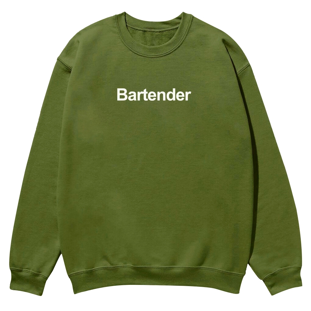 Bartender Printed Crew Neck Sweatshirt-moweekender