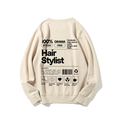Hair Stylist Casual Crew Neck Sweatshirt-moweekender