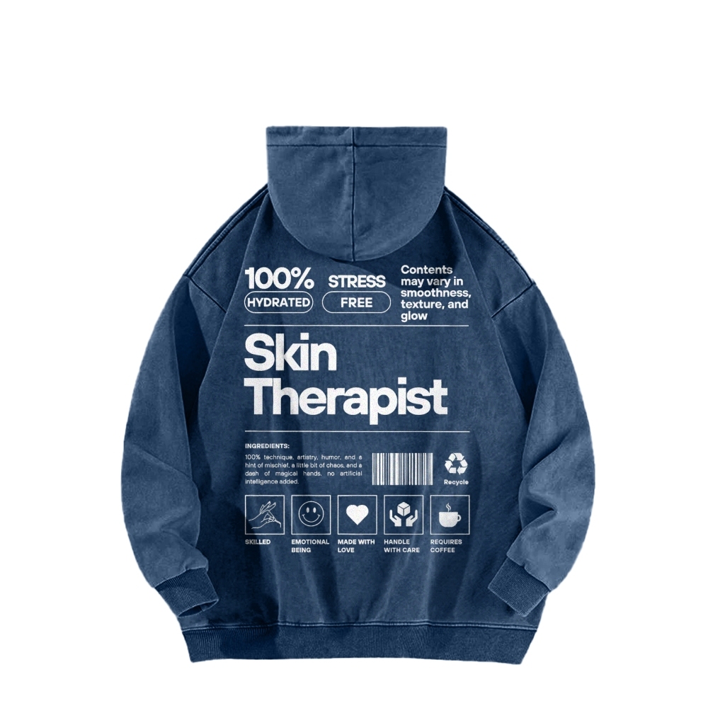 Skin Therapist Washed Hoodie-moweekender