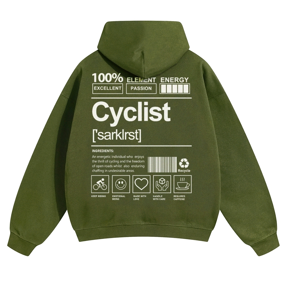 Cyclist Solid Color Hoodie