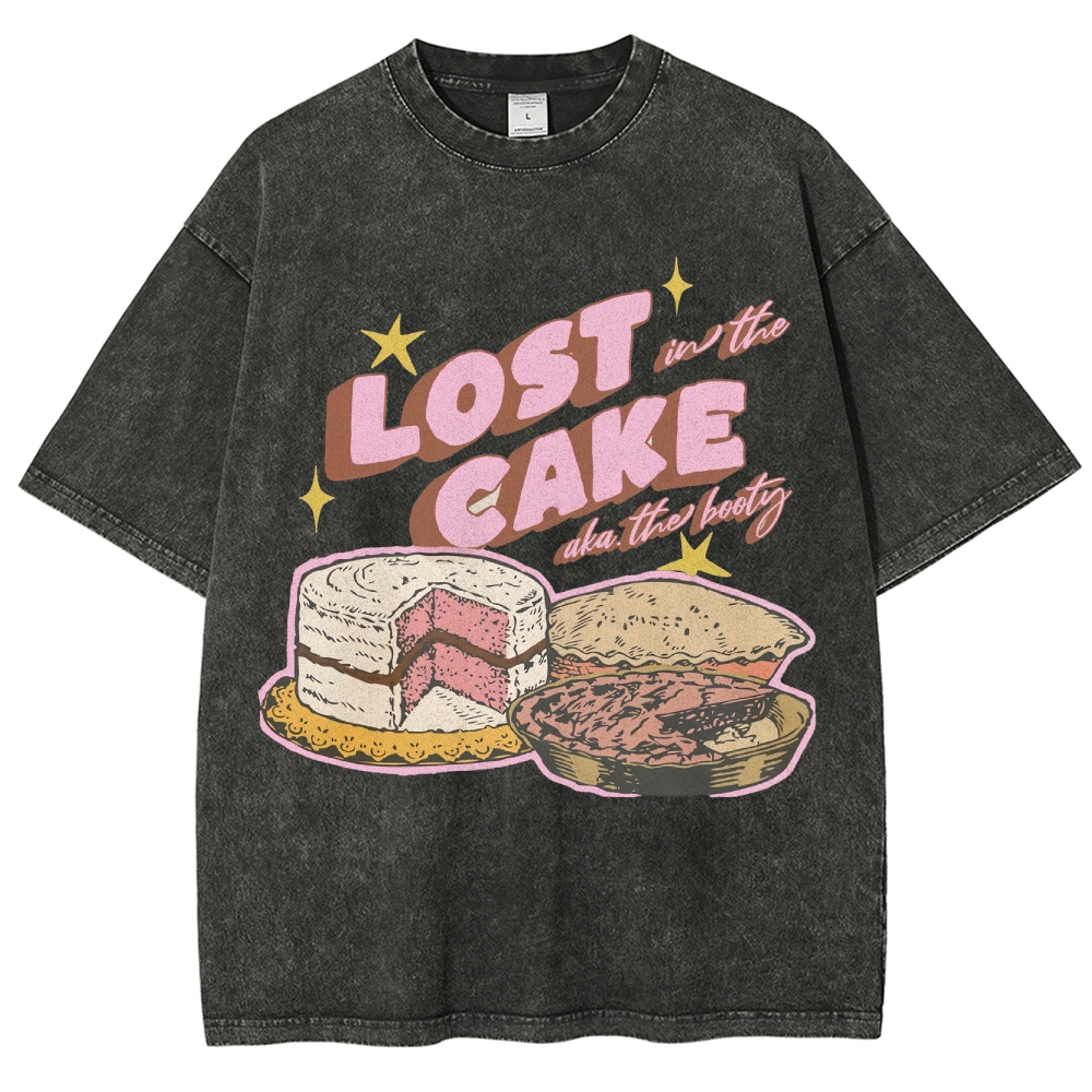 Lost in the Cake Vintage Snowflake Washed T-Shirt-moweekender